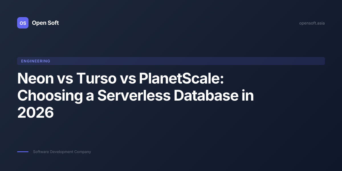 Neon vs Turso vs PlanetScale — Serverless Database Comparison 2026 ...