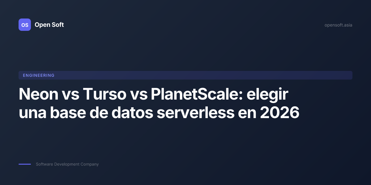 Neon vs Turso vs PlanetScale — Comparacion de bases de datos serverless ...